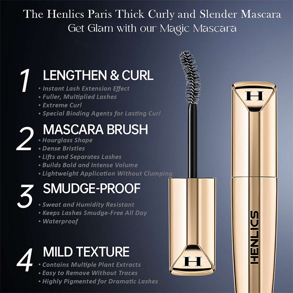 Henlics Paris Thick Curly and Slender Mascara - Henlics Paris