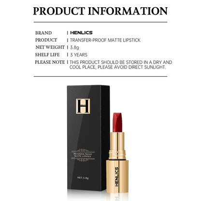 Henlics Paris Transfer Proof Matte Lipstick - Henlics Paris