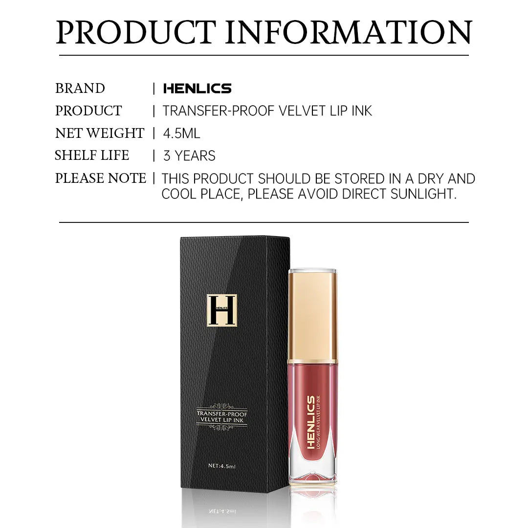 Henlics Paris Long Wear Velvet Lip Ink - Henlics Paris