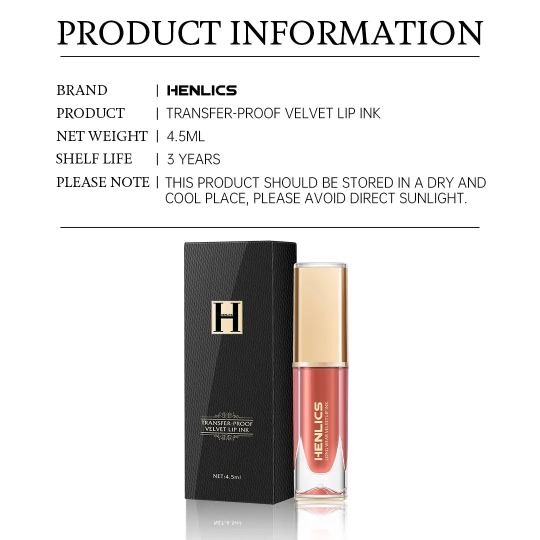 Henlics Paris Long Wear Velvet Lip Ink - Henlics Paris