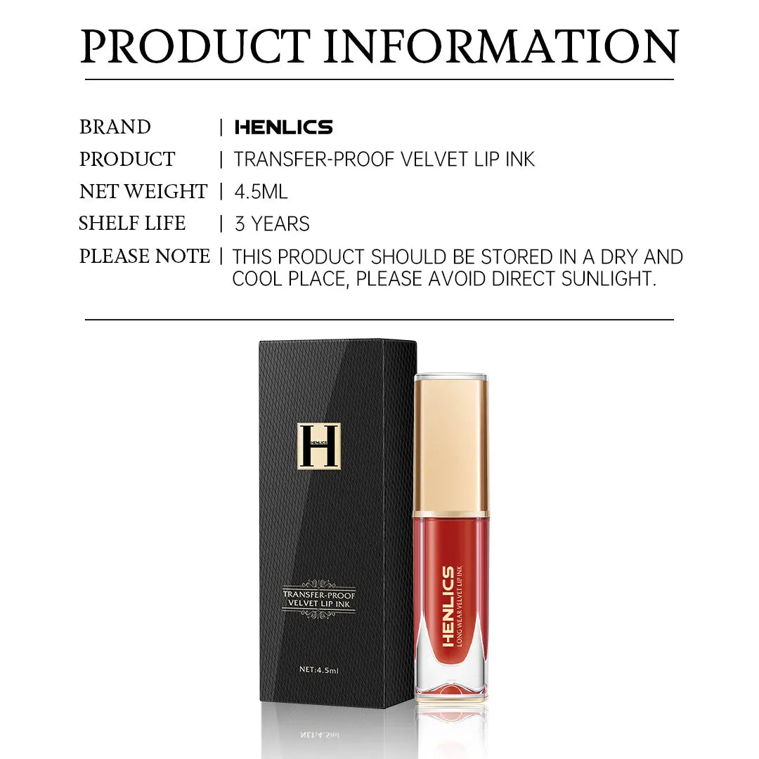 Henlics Paris Long Wear Velvet Lip Ink - Henlics Paris