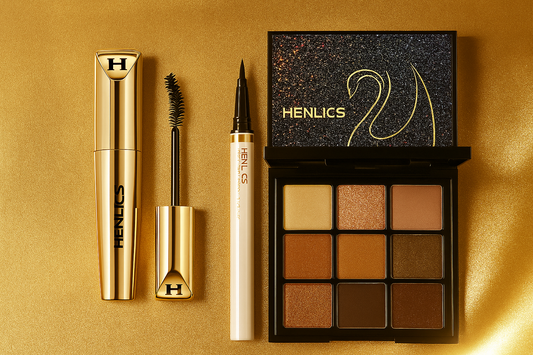 Henlics Paris Eye Makeup Combo – Eyeliner, Mascara & Eyeshadow in One Stunning Set